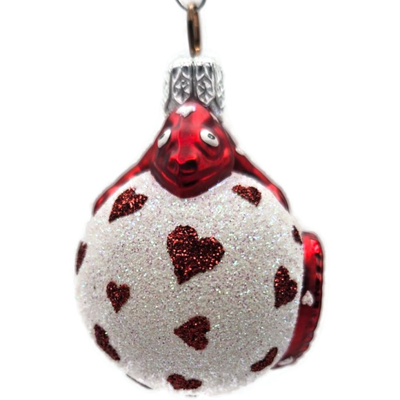 Patricia Breen Miniature Chameleon Surprise Hearts Valentines Christmas Ornament - Picture 7 of 12